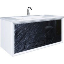 Тумба под раковину Marka One Seattle 90П У72809 подвесная Black stone