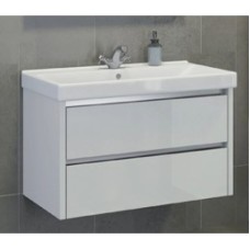 Тумба с раковиной белый глянец 89,5 см Comforty Дублин 00004147530