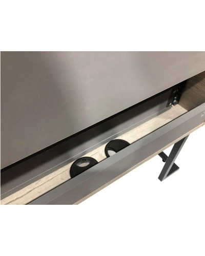 Тумба с раковиной дуб дымчатый/черный глянец 97 см Comforty Дюссельдорф 00004148007