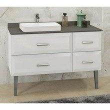 Тумба с раковиной белый глянец 120 см Comforty Империя 00004142359