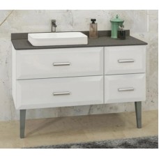 Тумба с раковиной белый глянец 120 см Comforty Империя 00004142359