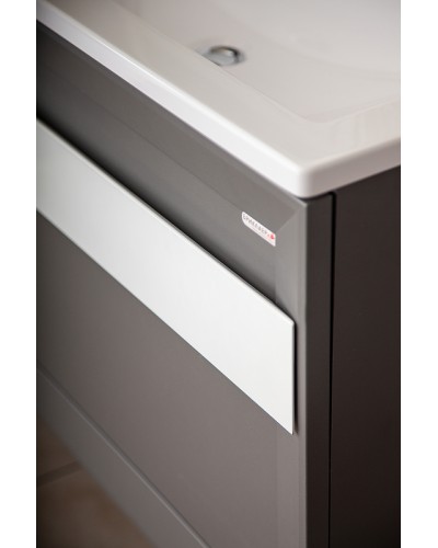 Тумба под раковину Бриклаер Берлин 80 4627125416156 подвесная Оникс серый