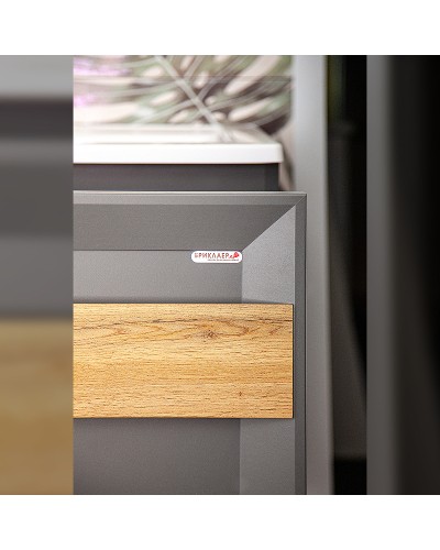 Тумба под раковину Бриклаер Берлин 80 4627125416156 подвесная Оникс серый