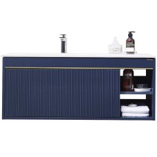 Тумба с раковиной Orans BC-1137 100 11371000 подвесная Matt deep ocean