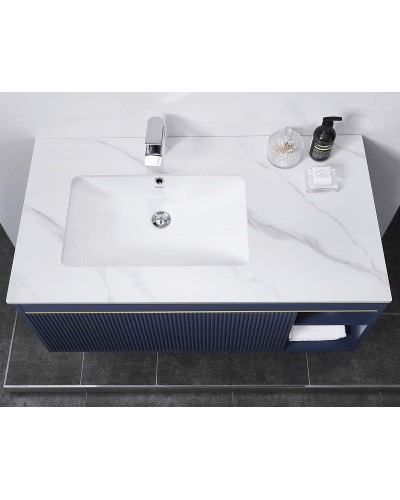 Тумба с раковиной Orans BC-1137 100 11371000 подвесная Matt deep ocean