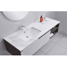 Тумба с раковиной Orans BC-1131 L 150 11311500L подвесная Matt coffee White matt