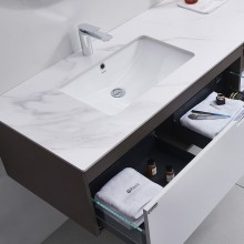 Тумба с раковиной Orans BC-1131 L 150 11311500L подвесная Matt coffee White matt