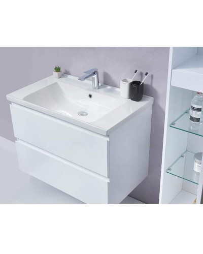 Тумба с раковиной Orans BC-4023W 60 4023600WUV005 подвесная Белый глянец