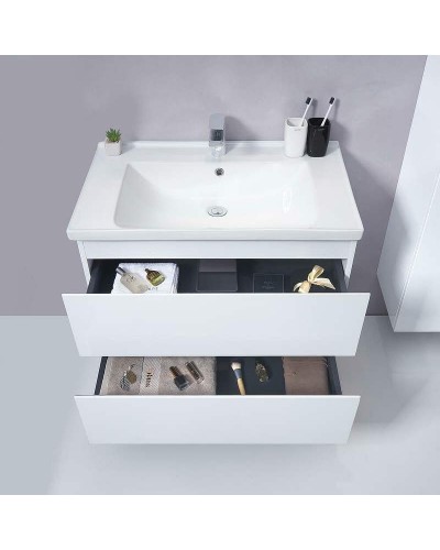 Тумба с раковиной Orans BC-4023W 60 4023600WUV005 подвесная Белый глянец