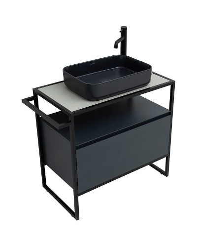 Тумба под раковину Allen Brau Priority 80 1.31002.AM Антрацит матовый