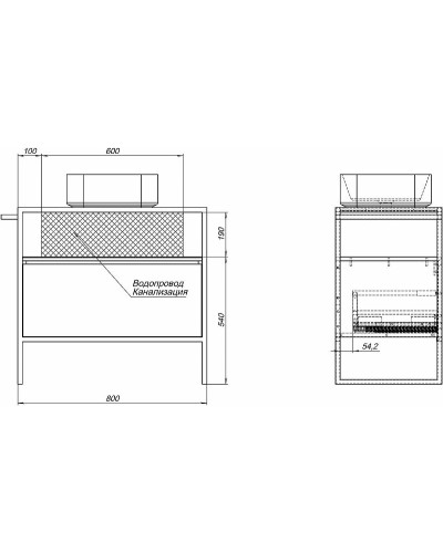 Тумба под раковину Allen Brau Priority 80 1.31002.WM Белая матовая