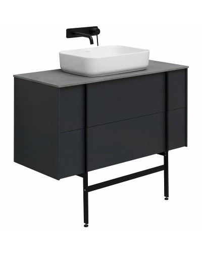 Тумба под раковину Allen Brau Reality 100 1.32007.AM подвесная Антрацит матовый