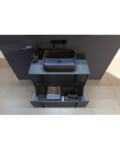 Тумба под раковину Allen Brau Reality 100 1.32007.AM подвесная Антрацит матовый