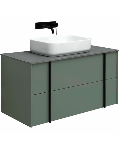 Тумба под раковину Allen Brau Reality 100 1.32007.CGM подвесная Олива матовая