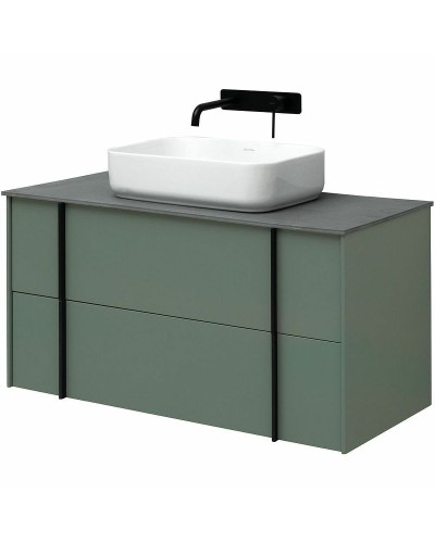 Тумба под раковину Allen Brau Reality 100 1.32007.CGM подвесная Олива матовая