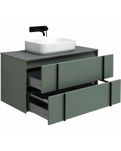 Тумба под раковину Allen Brau Reality 100 1.32007.CGM подвесная Олива матовая