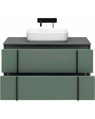 Тумба под раковину Allen Brau Reality 100 1.32007.CGM подвесная Олива матовая