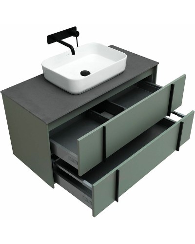 Тумба под раковину Allen Brau Reality 100 1.32007.CGM подвесная Олива матовая