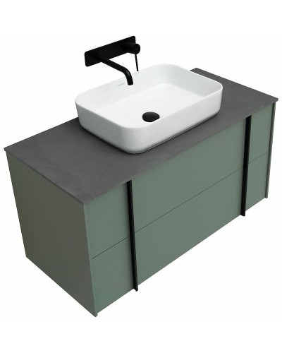 Тумба под раковину Allen Brau Reality 100 1.32007.CGM подвесная Олива матовая