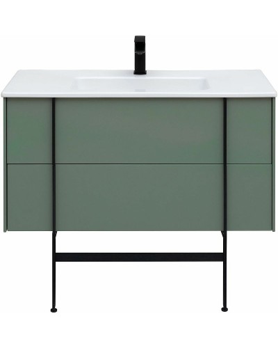 Тумба под раковину Allen Brau Reality 100 1.32007.CGM подвесная Олива матовая