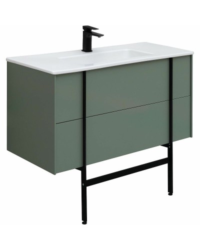 Тумба под раковину Allen Brau Reality 100 1.32007.CGM подвесная Олива матовая