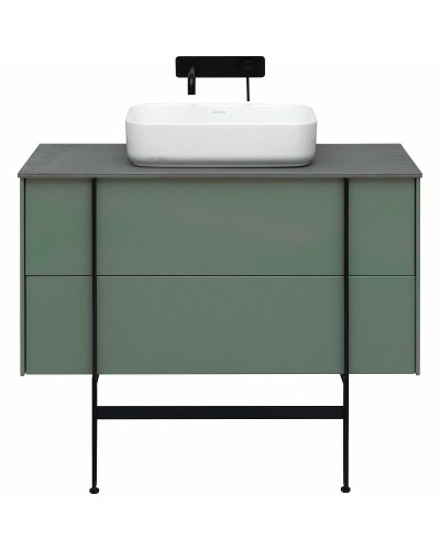 Тумба под раковину Allen Brau Reality 100 1.32007.CGM подвесная Олива матовая