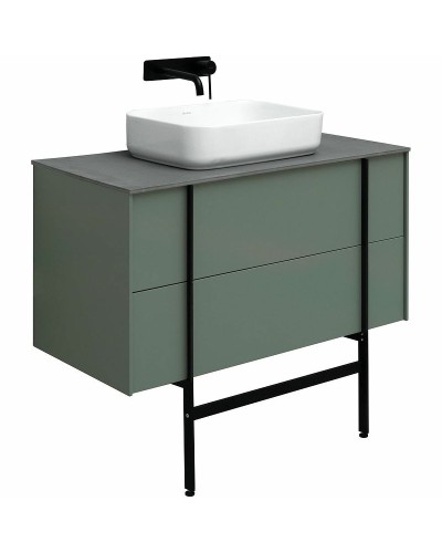 Тумба под раковину Allen Brau Reality 100 1.32007.CGM подвесная Олива матовая