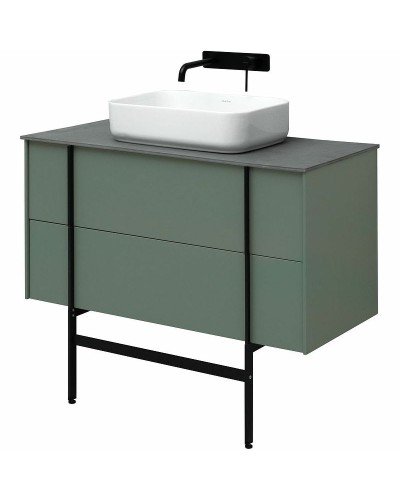 Тумба под раковину Allen Brau Reality 100 1.32007.CGM подвесная Олива матовая