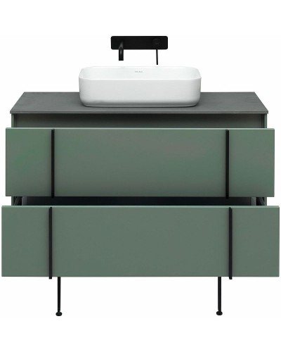 Тумба под раковину Allen Brau Reality 100 1.32007.CGM подвесная Олива матовая