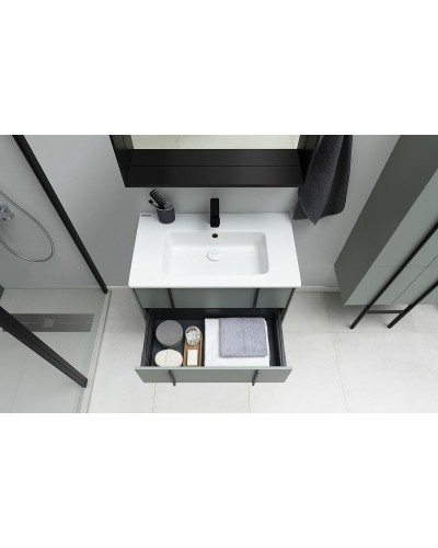 Тумба под раковину Allen Brau Reality 100 1.32007.CGM подвесная Олива матовая