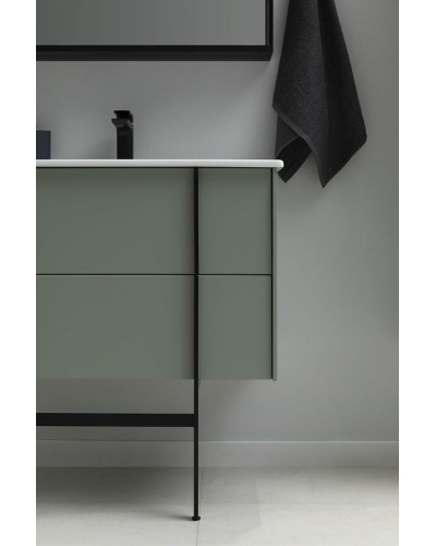 Тумба под раковину Allen Brau Reality 100 1.32007.CGM подвесная Олива матовая