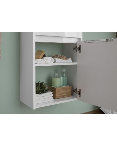 Тумба под раковину Aquanet Дувр 45 182607 подвесная Белая