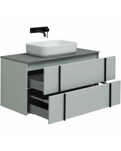 Тумба под раковину Allen Brau Reality 100 1.32007.PWM подвесная Папирус матовый