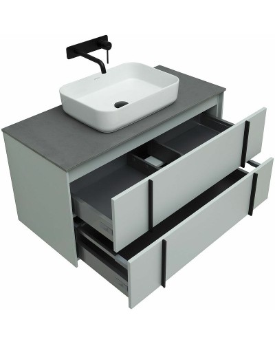 Тумба под раковину Allen Brau Reality 100 1.32007.PWM подвесная Папирус матовый