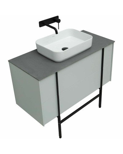 Тумба под раковину Allen Brau Reality 100 1.32007.PWM подвесная Папирус матовый