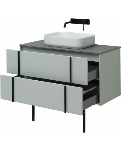 Тумба под раковину Allen Brau Reality 100 1.32007.PWM подвесная Папирус матовый