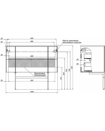 Тумба под раковину Allen Brau Reality 100 1.32007.PWM подвесная Папирус матовый