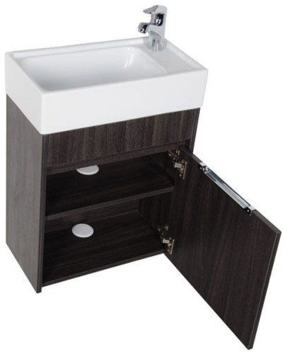Тумба под раковину Aquanet Лидс 50 182744 подвесная Эвкалипт мистери