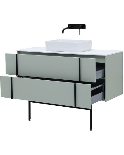 Тумба под раковину Allen Brau Reality 120 1.32008.PWM подвесная Папирус матовый