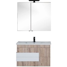 Тумба под раковину Aquanet Мадейра 100 183072 подвесная Дуб кантри