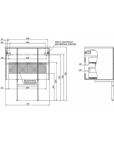 Тумба под раковину Allen Brau Reality 70 1.32004.AM подвесная Антрацит матовый