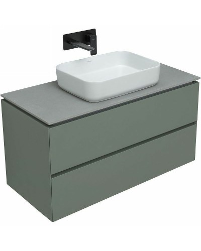 Тумба под раковину Allen Brau Infinity 100 1.21003.CGM подвесная Олива матовая