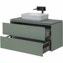 Тумба под раковину Allen Brau Infinity 100 1.21003.CGM подвесная Олива матовая