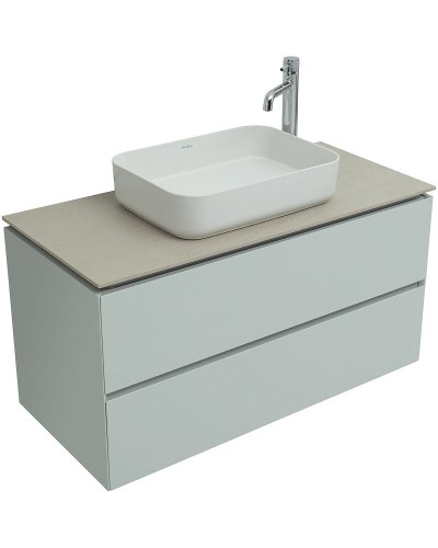 Тумба под раковину Allen Brau Infinity 100 1.21003.PWM подвесная Папирус матовый