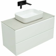 Тумба под раковину Allen Brau Infinity 100 1.21003.WM подвесная Белая матовая