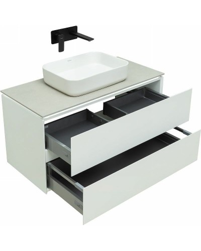 Тумба под раковину Allen Brau Infinity 100 1.21003.WM подвесная Белая матовая