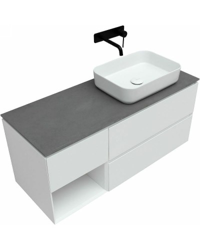 Тумба под раковину Allen Brau Infinity 120 R 1.21007.WM подвесная Белая матовая