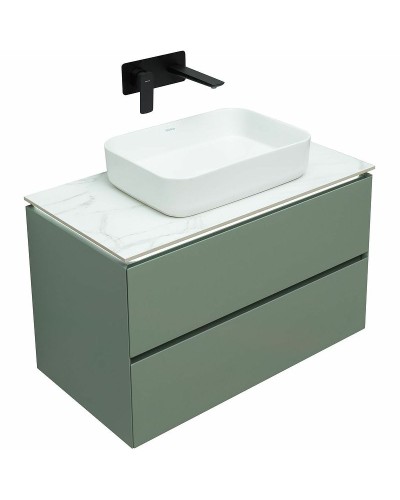 Тумба под раковину Allen Brau Infinity 85 1.21001.CGM подвесная Олива матовая