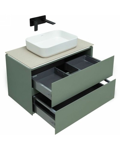 Тумба под раковину Allen Brau Infinity 85 1.21001.CGM подвесная Олива матовая
