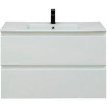 Тумба под раковину Allen Brau Eclipse 100 1.E1003.WM подвесная Белая матовая